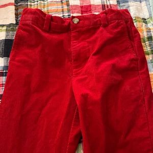 Boy’s red corduroy Vineyard Vines breaker pants EUC